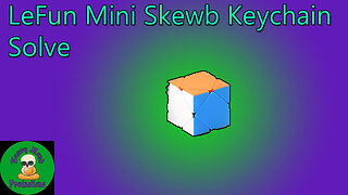 LeFun Mini Skewb Keychain Solve