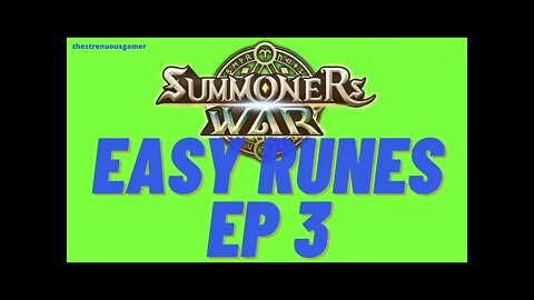 Summoners War: Easy Runes Ep 3 - ABSOLUTELY TOO MANY RUNES Part 1