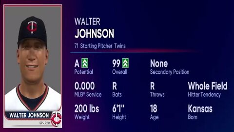 How To Create Walter Johnson MLB The Show 22