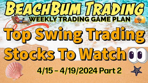 Top Swing Trading Stocks to Watch 👀 | 4/15 – 4/19/24 | SLVO GDXD HIMX PFE TSLY CRT EGRX BOIL & More