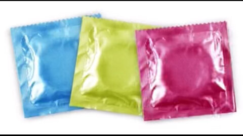 A condom that will turn a different color if bacteria from a disease or infection is detected