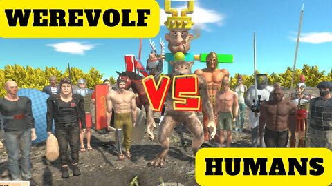 Werevolf vs Human Units - Animal Revolt Battle Simulator
