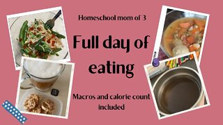 Full day of eating //macros full day of eating // 1400 calorie FDOE
