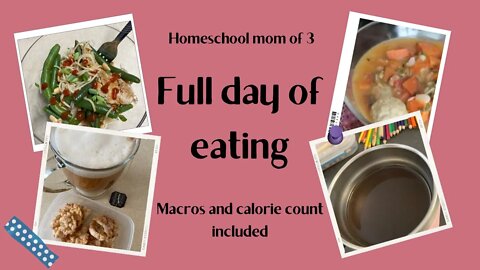 Full day of eating //macros full day of eating // 1400 calorie FDOE