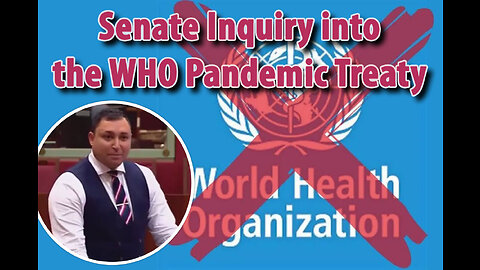 WHO Pandemic Treaty Debate [Senator Ralph Babet]
