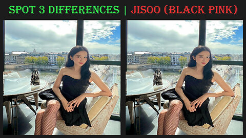 Spot the 3 differences | Jisoo (Black Pink)