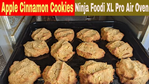 Apple Cinnamon Almond Flour Cookies, Ninja Foodi XL Oven Recipe