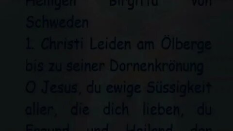 1. Christi Leiden am Ölberg bis zur Dornenkrönung