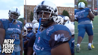 11-year-old West Philly Panthers football player is huge competition