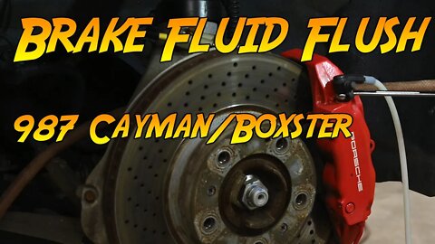 How To Flush Your Cayman/Boxster Brake Fluid