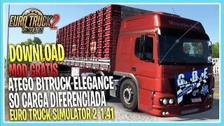 Mod grátis Atego Bitruck Qualificado no Puxe do Suco de Manga EURO TRUCK SIMULATOR 2 1.41