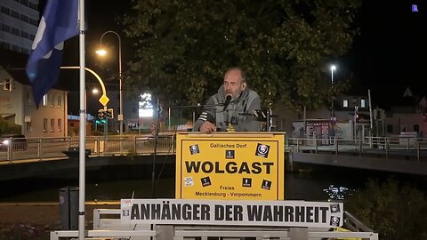 Wolgast - Stefan mit Abschließenden Worten - Beendigung der Versammlung 10-10-2023