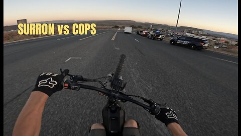 Surron Wheelies vs Cops