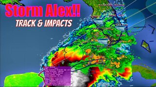 Live Tracking Tropical Storm Alex & Impacts! - The WeatherMan Plus Weather Channel