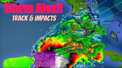 Live Tracking Tropical Storm Alex & Impacts! - The WeatherMan Plus Weather Channel