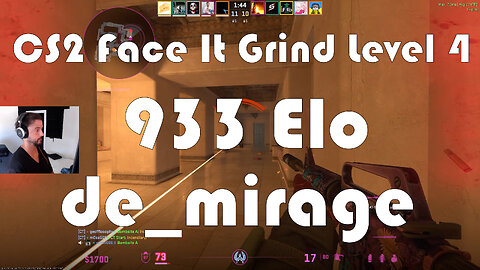 CS2 Face-It Grind - Face-It Level 4 - 933 Elo - de_mirage