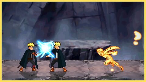 Boruto Timeskip Ativa Jougan VS Naruto Kyuubi Mode - Mugen