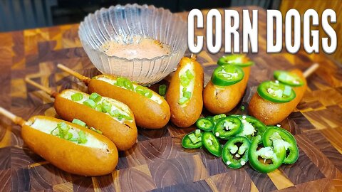 Frozen Corn Dog Hack on a Pellet Grill & Sauce Recipe