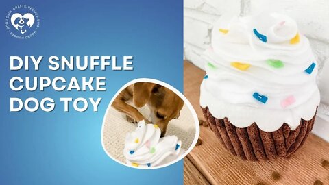 How to make a Snuffle Cupcake Dog Toy