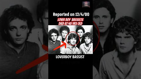 Loverboy bass player died in boating accident, body never found. #rock #rockstar #shorts #loverboy