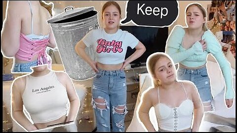 I try on every hot sexy top I have | keep or charity! Part one 🔥🔥🔥