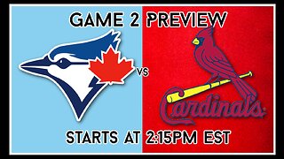 Game 2 Preview: Blue Jays vs Cardinals. Saturday April 1st, 2023.