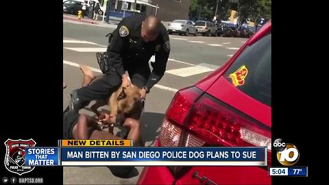 Man bitten by police dog plans to sue