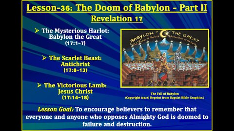 Revelation Lesson-36: The Doom of Babylon - Part II