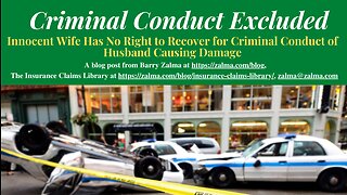 Criminal Conduct Excluded