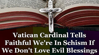 Vatican Cardinal Tells Faithful We're In Schism If We Don't Love Evil Blessings