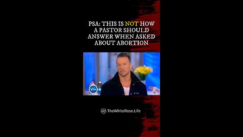 Yikesssss…. don’t sound like this when asked about your stance on abortion, come to Bootcamp!