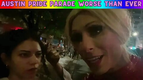 Arguing with Drag Queen on Kids at Pride Parade in Austin Texas 2022