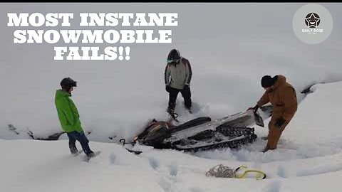 Insane Snowmobile Fails and Close Calls