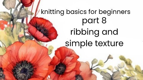 how to knit ribbing and texture