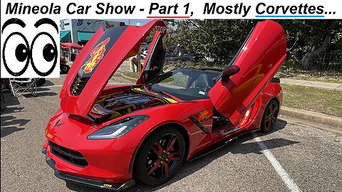 GREAT Corvettes from Car Show - Mineola Car Show Part 1