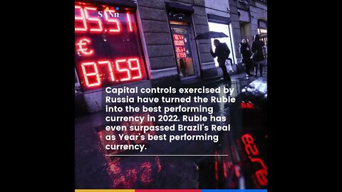 Ruble becomes the best performing currency of the world