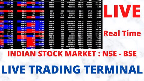 LIVE INDIAN STOCK MARKET TRADING TERMINAL SCREEN NSE BSE REAL TIME LIVE RATES #livetradingTERMINAL