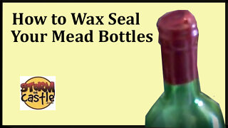 Wax seal the corks on your mead bottles