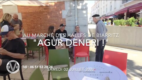 Agur deneri ! - Jeanneau - Basque et chanteur - on adore - au Marché des Halles [en direct 🔴]