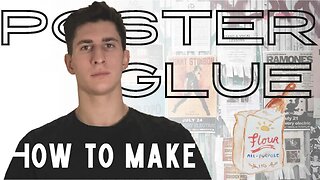 How to make poster glue [wheat glue]