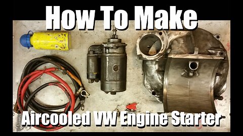 Build An Aircooled VW Engine Starter Rig, How To Gearbox Bellhousing VW Beetle Bus