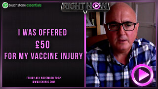 Right Now Talks To Wayne Cunningham Who Claims He Was Offered £50 Compensation For His Vaccine Injur