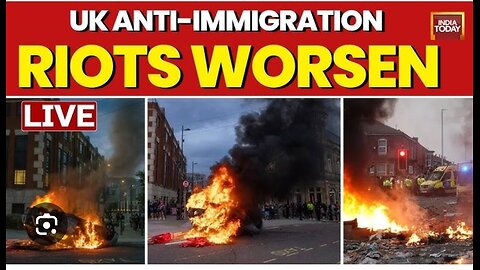 UK OUT of CONTROL. RIOTS ON STREETS. HAS THE CLASH OF RELIGIONS STARTED?