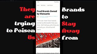 They are trying to Poison Us. Brands to stay away from....