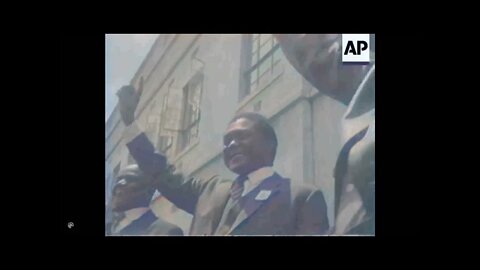 Jomo Kenyatta becomes President of Kenya (1963) [colourised]