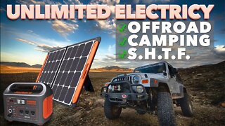 Jackery Explorer 1000 Review - Solar Electricity for Off Road, Camping, Off-Grid, Van-life and SHTF