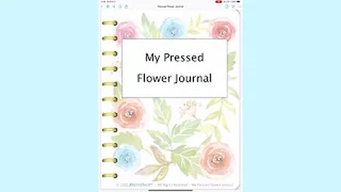 Microfleur Pressed Flower Digital Journal