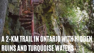 This 2-km Trail In Ontario Will Take You Past Hidden Ruins And Turquoise Waters