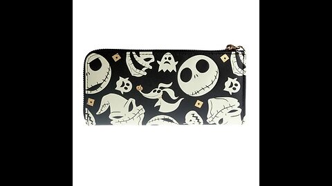 Disney Nightmare Before Christmas Jack Skellington Zero Oogie Boogie Full Zip Wallet