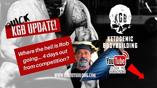 Quick KGB Update: 4 Days out from Competition, Mustaches, Carb-loading, and More!